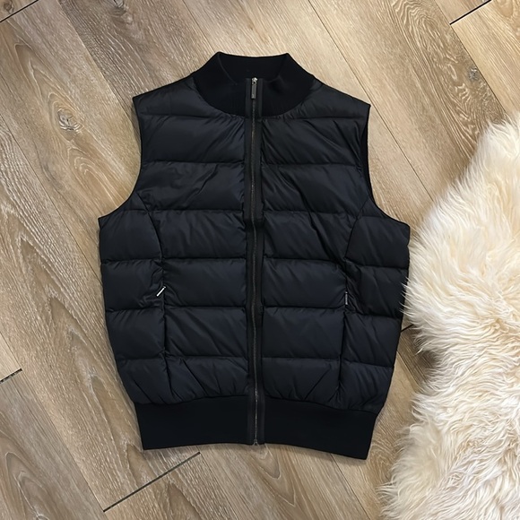 Ted Baker Lydia Combo Puffer Vest Jacket Black Size 4 - Picture 2 of 7